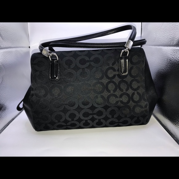 COACH Madison Op Art Satchel - Picture 3 of 11